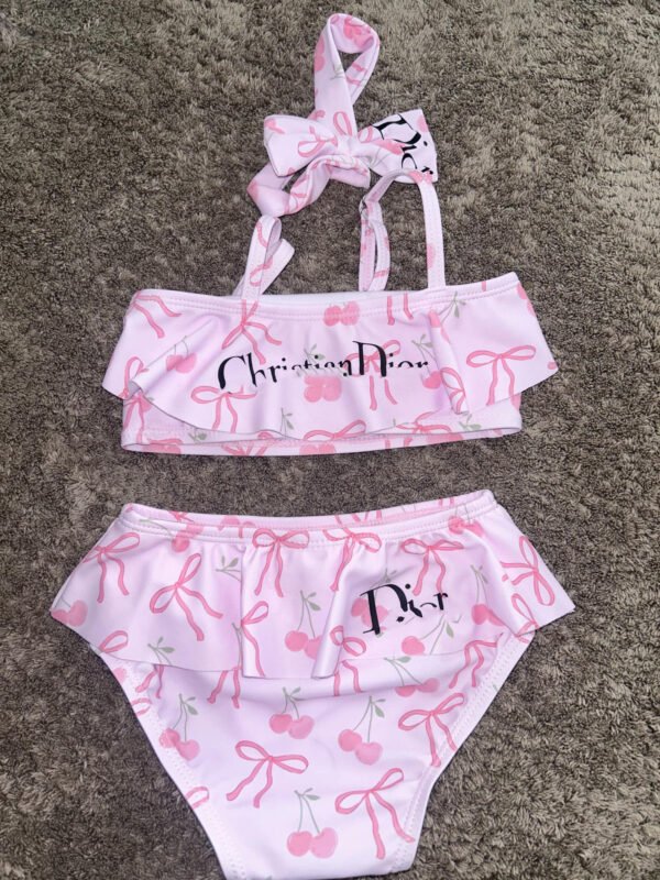 Maillot de bain cerise 2 pièces
