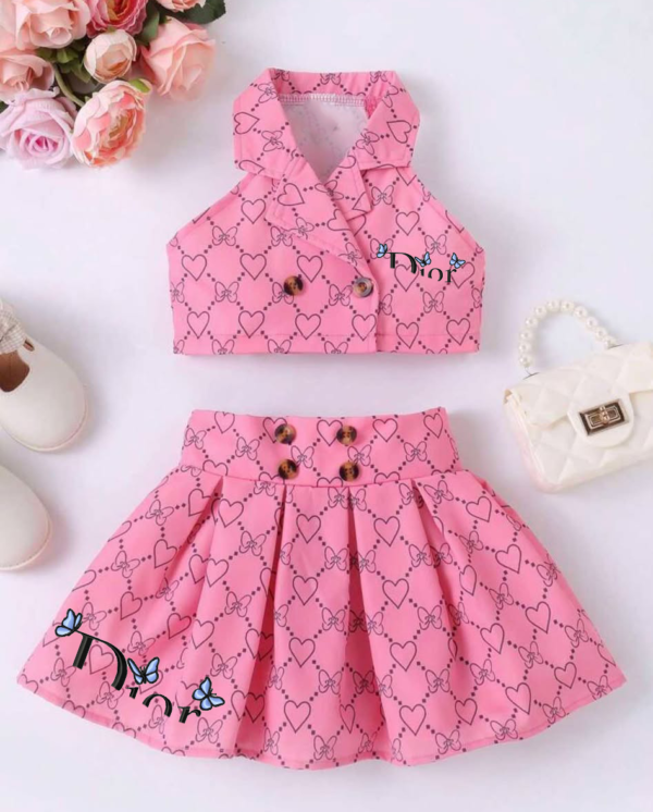 ensemble rose jupe et top