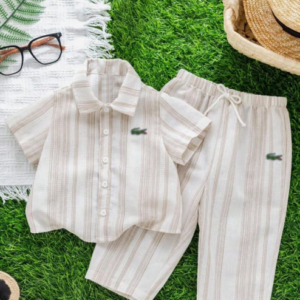 garçon 2 pièces/set Chemise à manches courtes et col